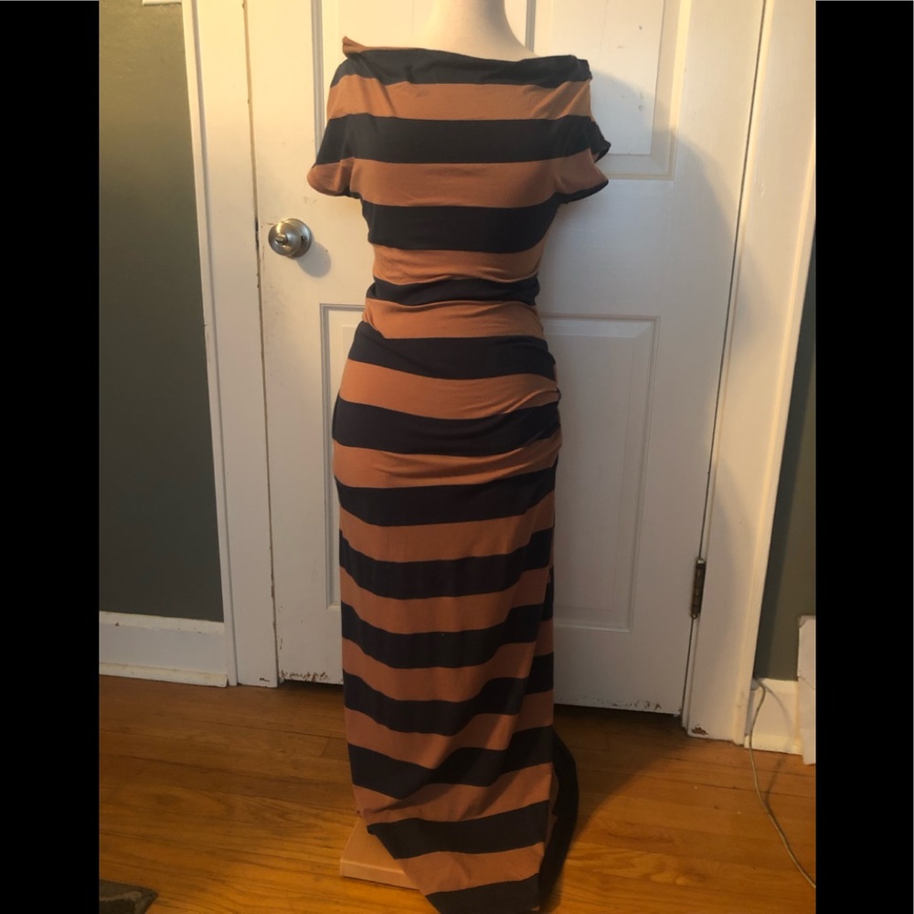 Striped maxi dress